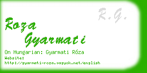 roza gyarmati business card